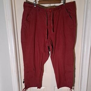 Venezia Burgundy Capris